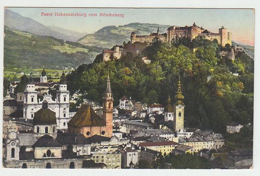 Feste Hohensalzburg vom Mönchsberg.