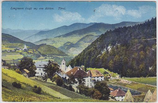  Lengmoos (1147 m) am Ritten. Tirol.