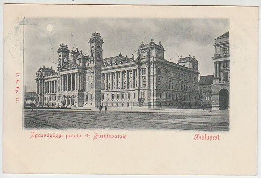  Budapest. Jgazsggyi palota. Justizpalast.