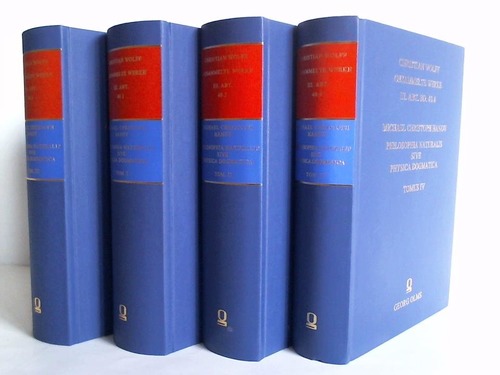 Philosophia naturalis sive physica dogmatica. 4 Bände - Hanov, Michael Christoph
