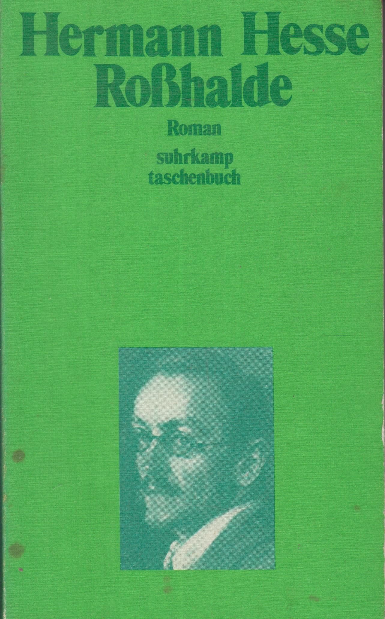 Roßhalde Roman 2. Auflage - Hesse, Hermann