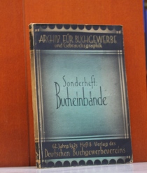   Archiv fr Buchgewerbe und Gebrauchsgraphik. Sonderheft: Bucheinbnde. 62. Jahrgang 1925 Heft 8. 