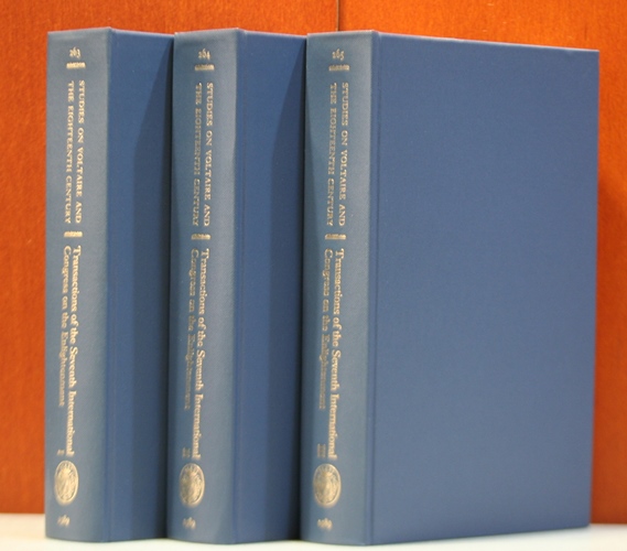 Mason, H. T.:  Transactions of the Seventh International Congress on the Enlightenment - 3 volumes. 