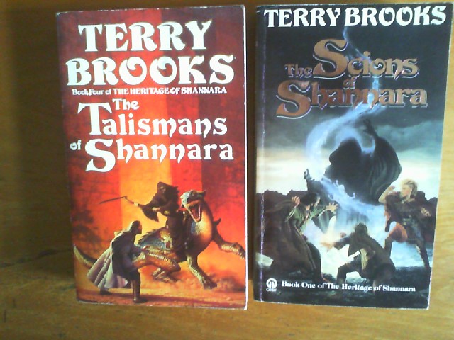 1)The Scions of Shannara. Book One of The Heritage of Shannara. 2) The Talismans of Shannara. Book Four of The Heritage of Shannara. Zusammen 2 Taschenbücher. - Brooks, Terry