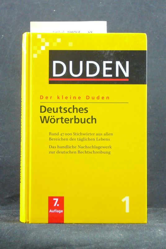Dudenverlag. Der kleine Duden. Deutsches Wrterbuch. o.A.