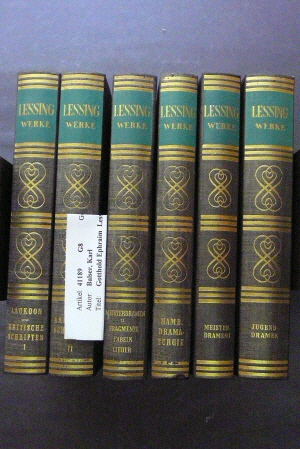 Gotthold Ephraim  Lessing. Ausgewählte Werke- 6 Bände.