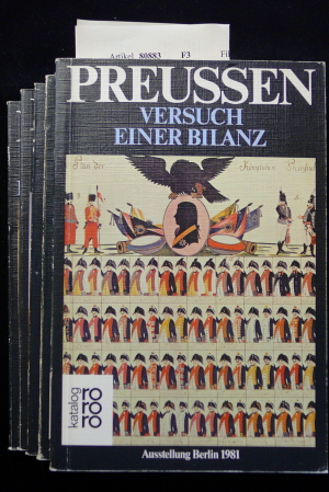 Rathsack, Heinz. Preuen im Film ( 5 Bnde). Eine Ausstellung der Berliner Festspiele GmbH 15. August-15. November 1981, Gropius -Bau. o.A.
