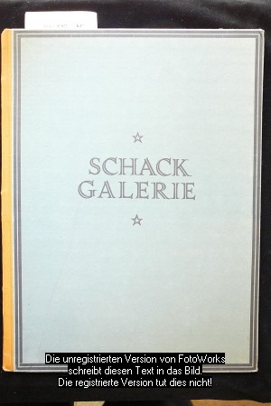 Meissner, Franz Hermann. Graf Schack und seine Gemldegalerie. Ein Gedchtnisblatt  von Franz Hermann Meissner. o.A.