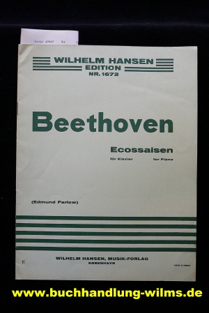 Parlow, Edmund. L.Van Beethoven -Ecossaisen. fr Klavier-for Piano. o.A.