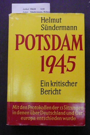 Sndermann, Helmut. Potsdam 1945. Ein kritischer Bericht. o.A.