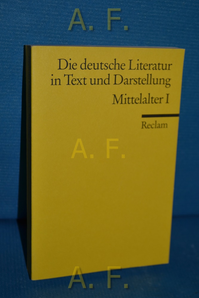 Die deutsche Literatur in Text und Darstellung Band 1, Mittelalter 1. Universal-Bibliothek 9601 - Koch, Hans Jürgen (Herausgeber)