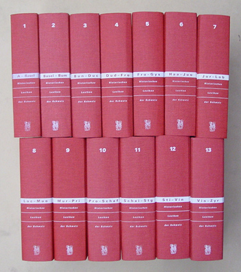 Historisches Lexikon der Schweiz, Gesamtwerk in 13 Bänden (compl.). - Stiftung Historisches Lexikon der Schweiz (Hrsg.)