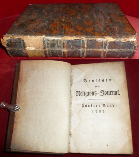 Beylagen Zum Religions=Journal (Religionsjournal / Religions Journal). Fünfter Band 1787
