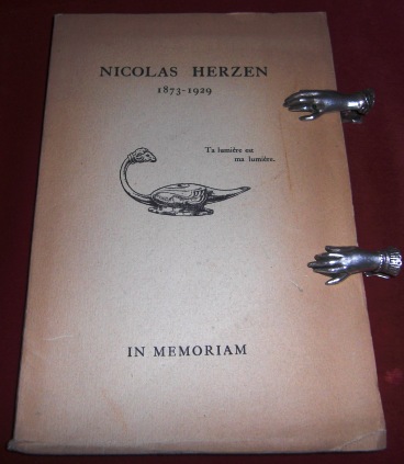 Ida Herzen Nicolas Herzen 1873 - 1929. In Memoriam.