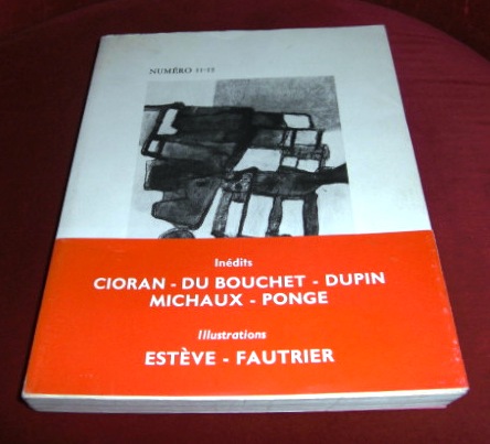 Hrsg. Yves Peyr L'Ire des Vents, Cahiers de Litterature.