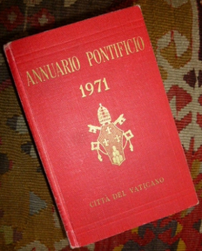  Annuario Pontificio