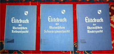 Hrsg. Verband Fr Tieflandrinderzucht. Elitebuch Der Rheinischen Rinderzucht (Rotbuntzucht / Schwarzbuntzucht). 3 Bde.