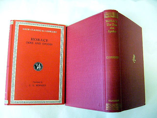 Horace ( Horaz , 65 - 8 v.Chr., Rmischer Dichter ) . Odes and Epodes. Lateinisch und Englisch - Latin and English ( Oden Und Epoden ) . Translated By C. E. Bennett .