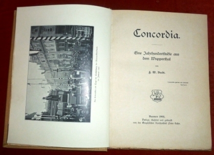 F. W. Bredt Concordia - Eine Jahrhundertstudie Aus Dem Wupperthal
