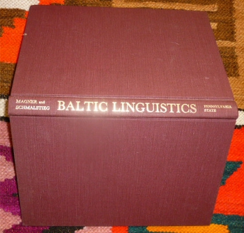 Edited by Thomas F. Magner, William R. Schmalstieg Baltic Linguistics