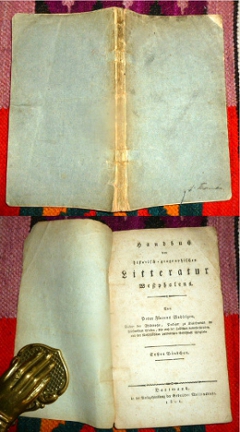 Peter Florens Weddigen Handbuch Der Historisch-Geographischen Litteratur (Literatur) Westphalens. Erstes Bndchen.