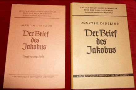 Martin Dibelius Der Brief des Jakobus + Ergnzungsheft