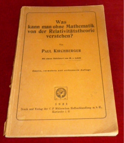 Dr. Paul Kirchberger Was kann man ohne Mathematik von der Relativittstheorie verstehen?