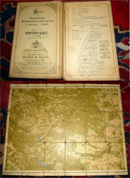  Karte des Badischen Schwarzwaldvereins im Massstabe 1:50000, Blatt VIII: Neustadt.