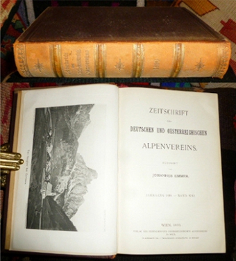 Johannes Emmer U.a. Zeitschrift des Deutschen und Oesterreichischen Alpenvereins. Jahrgang 1890, Band XXI. Redigirt von Johannes Emmer.