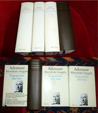 Konrad Adenauer. Herausgegeben von Rudolf Morsey und Hans-Peter Schwarz. Konrad Adenauer. Rhndorfer Ausgabe. Teegesprche 1950-1963. 4 Bde, komplett.