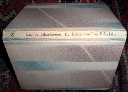 Emanuel Stickelberger Der Liebestraum des Polyphilos. Schmuckbuch 16.
