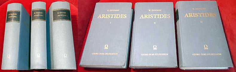 W. Dindorf Aristides 3 Bände, Vollständig.