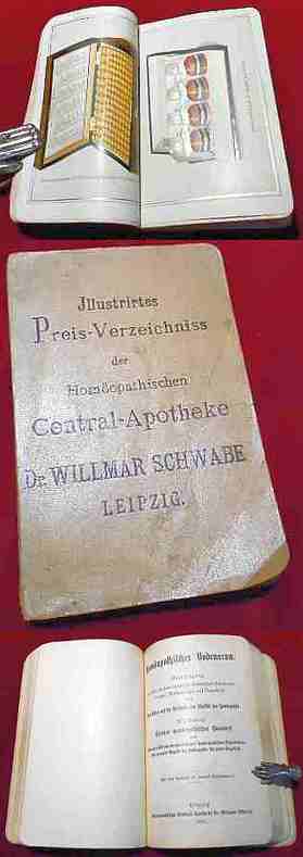 Illustrirtes Preis-Verzeichniss Der Homöopathischen Central-Apotheke Dr. Willmar Schwabe, Leipzig UND Homöopathisches Vademecum
