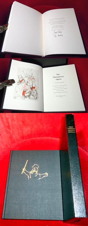 Berthold Brecht The Three Penny Opera in the English Version By Desmond Vesey with the English Lyrics and a New Introduction By Eric Bentley Illustrations and an Original Lithograph By Jack Levine