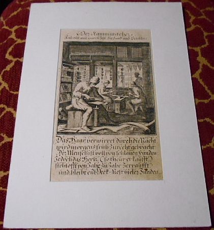 Johann Christoph Wiegel, Abraham a Santa Clara Kupferstich: Der Kammacher