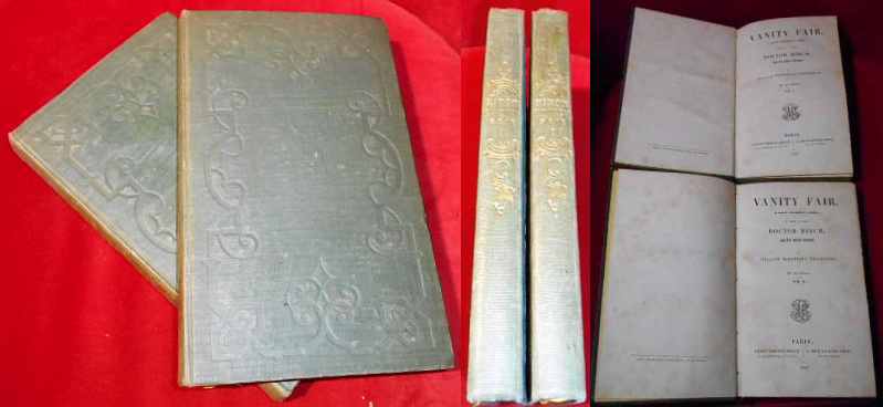 William Makepeace Thackeray Vanity Fair: A Novel without a Hero to which is added Doctor Birch and his young friends.. 2  volumes/Bnde