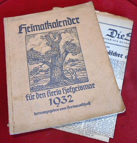 Willi Vesper und Kreisausschu, Herausgeber Heimatkalender fr den Kreis Hofgeismar 1932