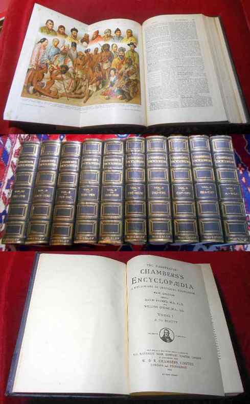 Edited by David Patrick & William Geddie The illustrated Chamber's encyclopaedia. A dictionary of universal knowlwdge. New edition. 10 Volumes/ Bände