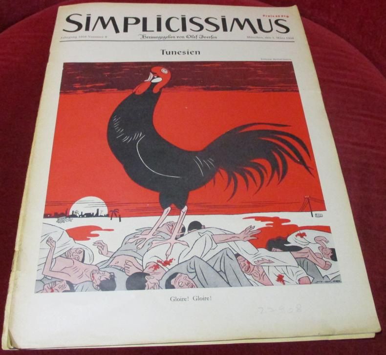 Herausgegeben von Olaf Iversen Simplicissismus. Mnchen 01. Mrz 1958. Nummer 9.  Tunesien.